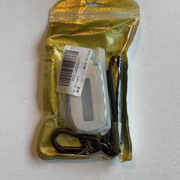 Dodge Logo key fob Keychain Black Leather and Key Fob Cover in Silver NWT - Picture 10 of 10